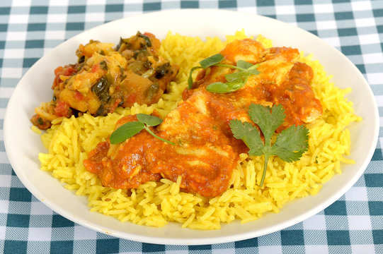 Chicken Madras with Pilau Rice