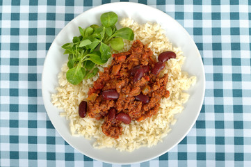 Chilli Con Carne with Rice