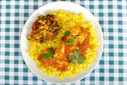 Chicken Madras with Pilau Rice