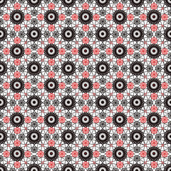 Seamless lacy lace pattern on white