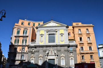 Fototapeta na wymiar Church of San Ferdinando, Naples, Italy
