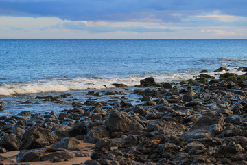 Lanzarote beach on Spanish Canary Island
