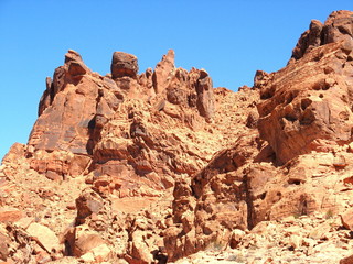 Fototapeta premium Etats-Unis - Vallée du feu - Roches roses