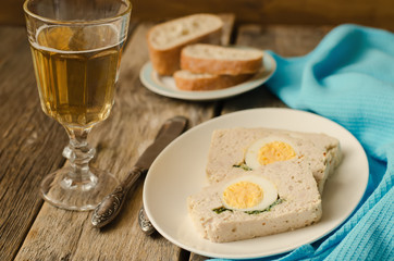 Turkey meatloaf with egg