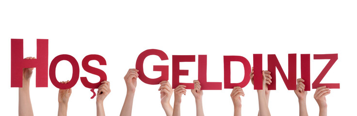 Hands Holding Hos Geldiniz