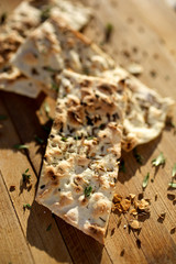 Flat bread with spices