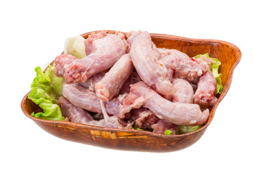 Raw chicken neck