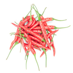 Red chili pepper isolated on white background