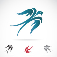 Obraz premium Vector image of an swallow