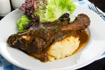 Braised lamb shank
