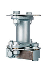 metal component on white background