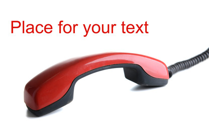 Receiver isolated on white