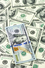 One hundred dollar bills