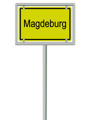 Magdeburg - Ortsschild