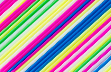 Color craft straws as a background