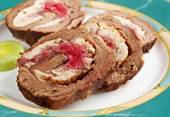 Meat wrapped rolls