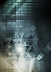 Hi-tech background with wooden texture