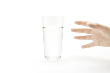 A glass of water