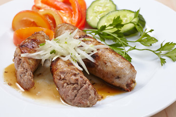 sausage with vegetables