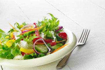 Healthy vegetable fresh organic salad