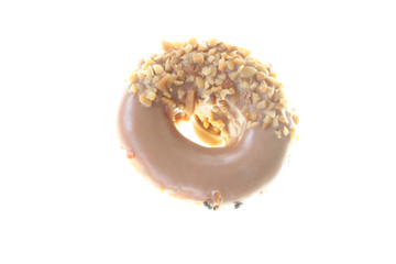 cocoa donuts isolated.
