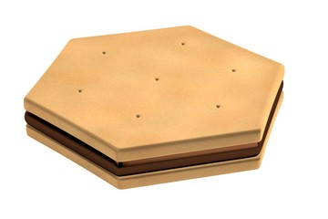 realistic 3d render of biscuit