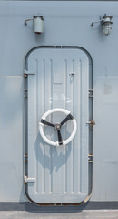 steel door on battleship