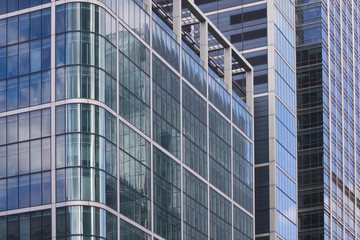 Architecture detail of Canary Wharf in London