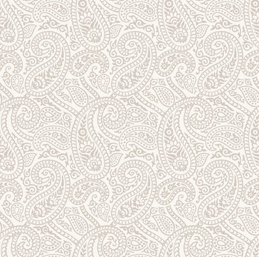 Seamless vector paisley background