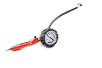 Manometer for car tyre pressure setting