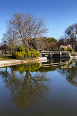 Enrique Tierno Galvan Park. Madrid. Spain