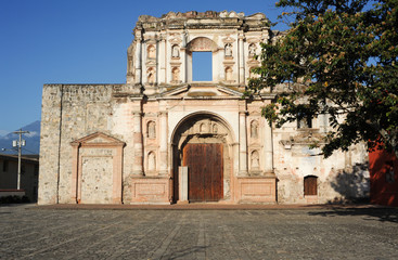 Fototapeta na wymiar Ruiny kościoła w El Carmen Antigua