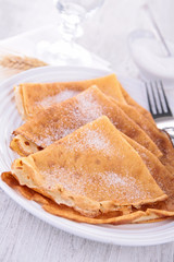 crepe with sugar