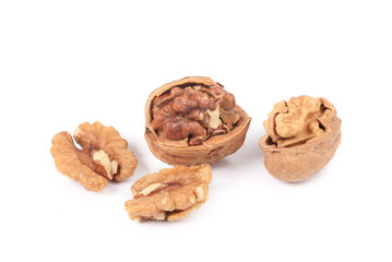 Pile of walnuts.