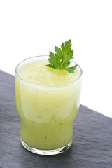 detox cocktail of fresh apple, celery and lime