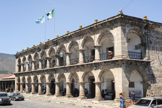 Palace of Ayuntamento at Antigua