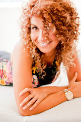 Naklejka premium attractive young woman