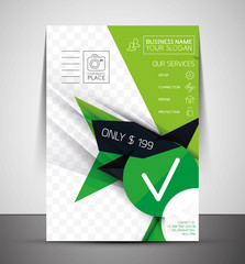 Business corporate flyer template