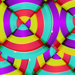 Obraz premium Abstract colorful rainbow curve background design.