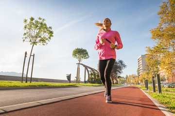 Sports woman jogging