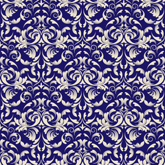 vector damask wallpaper. design elements. flower backdrop