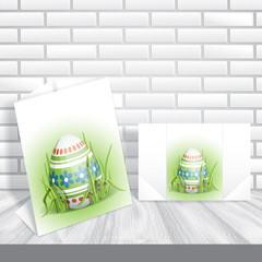 Easter Background With Eggs In Grass. © helenstock