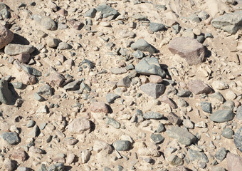 Stony desert ground background