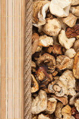 mushroom, mat and rope for the menu