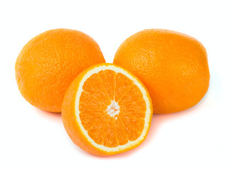 Orange and lemon fruit background
