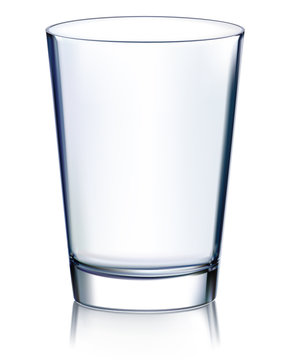 Empty glass non transparent. Vector illustration