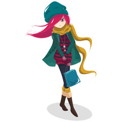 Shopping Woman for Winter Season