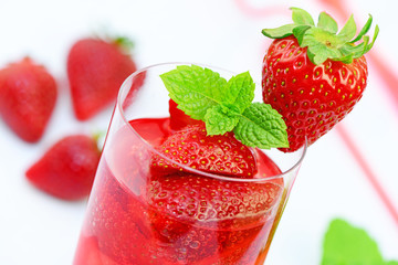Cocktail,Erdbeeren