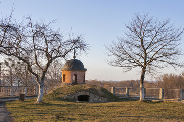 Dubno Castle tower and courtyard, Ukraine