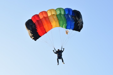 parachute with girl